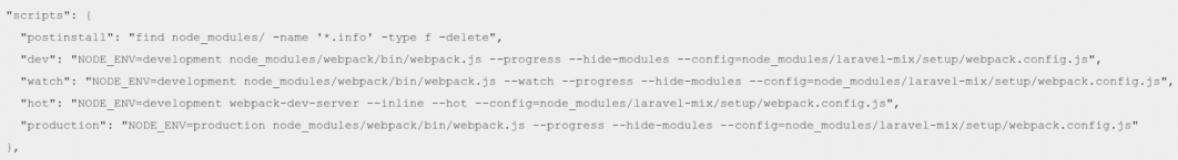 Besides, in the package.json