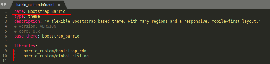rename the sub-theme to