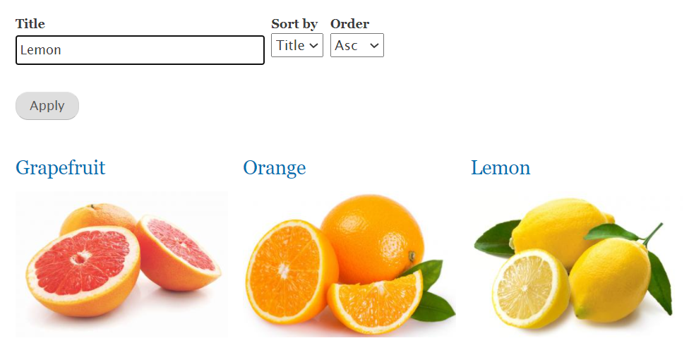 Exposed filters in Drupal views