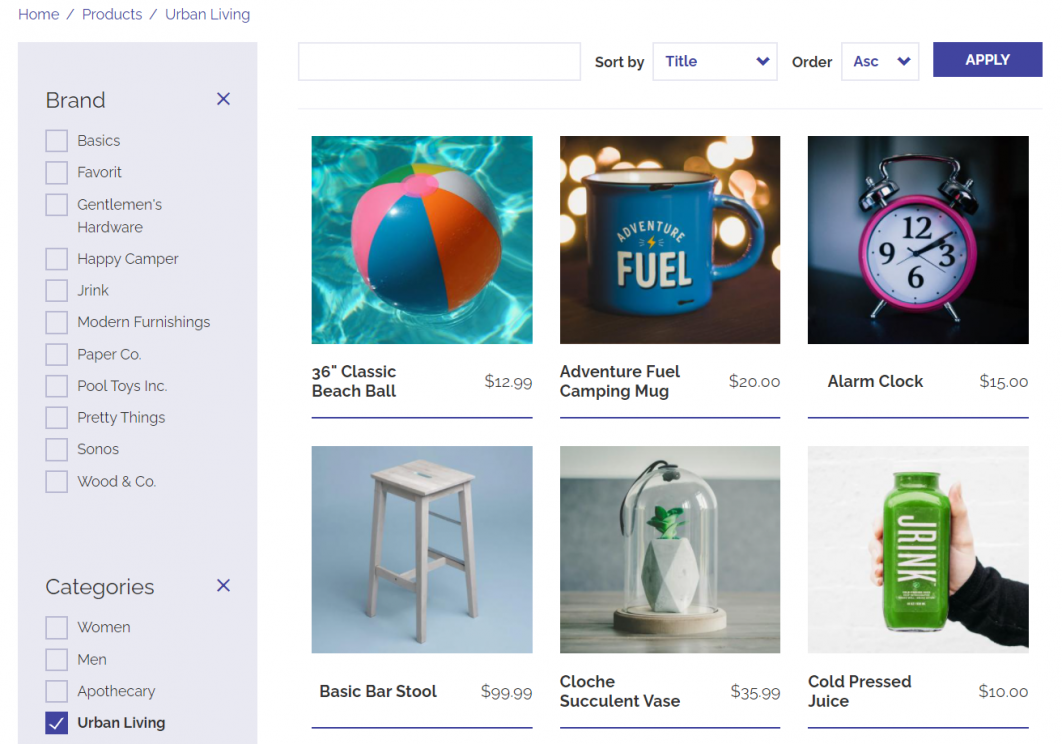 Decoupled Drupal commerce demo shop