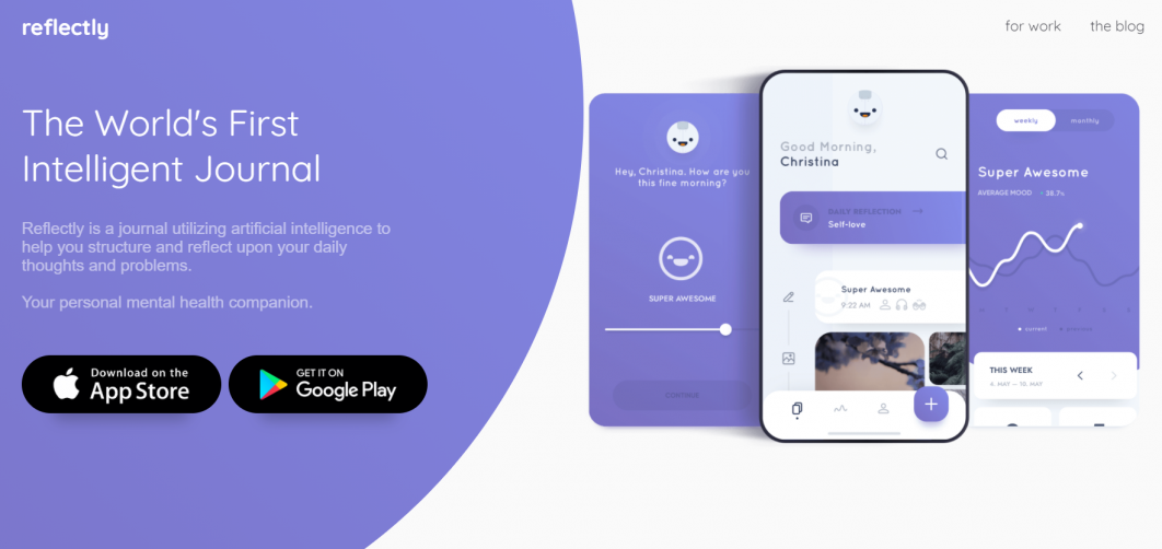 Reflectly app on flutter