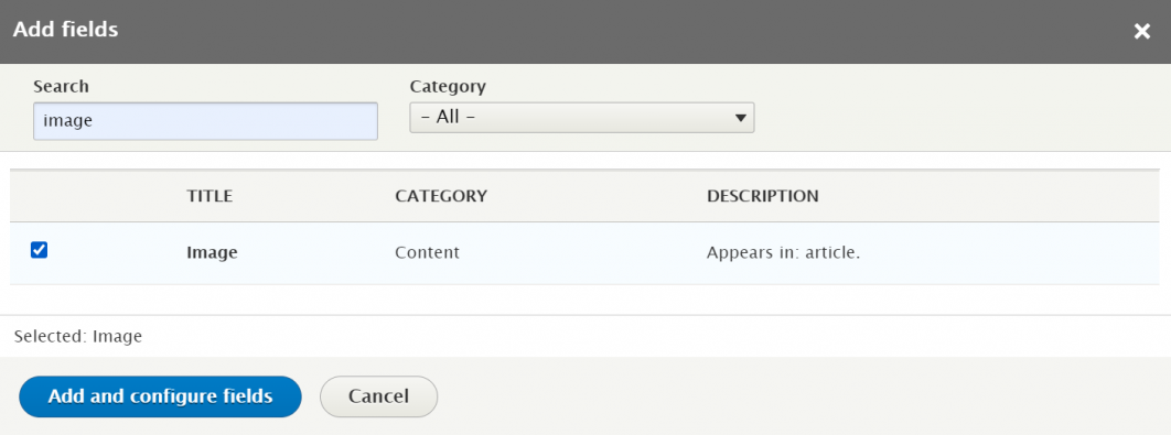 Adding image field to slideshow view in drupal